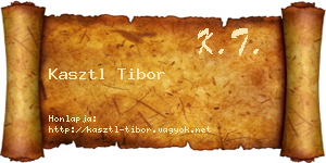 Kasztl Tibor névjegykártya